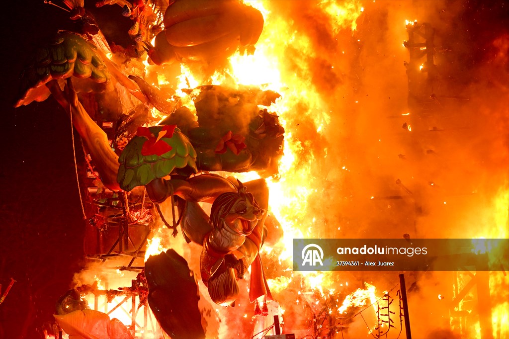 Las Fallas Festival in Valencia ends with traditional statue burning