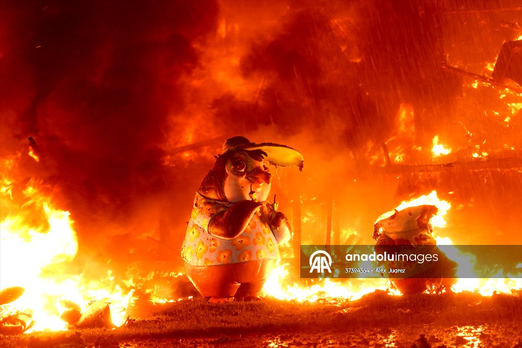 Las Fallas Festival in Valencia ends with traditional statue burning