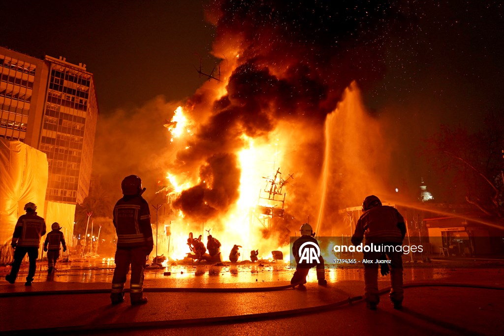 Las Fallas Festival in Valencia ends with traditional statue burning