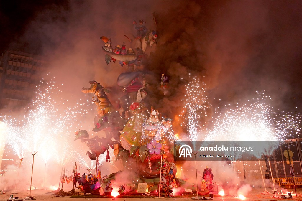 Las Fallas Festival in Valencia ends with traditional statue burning
