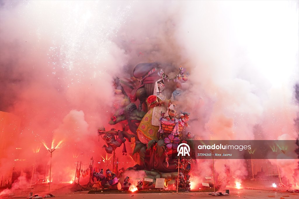 Las Fallas Festival in Valencia ends with traditional statue burning