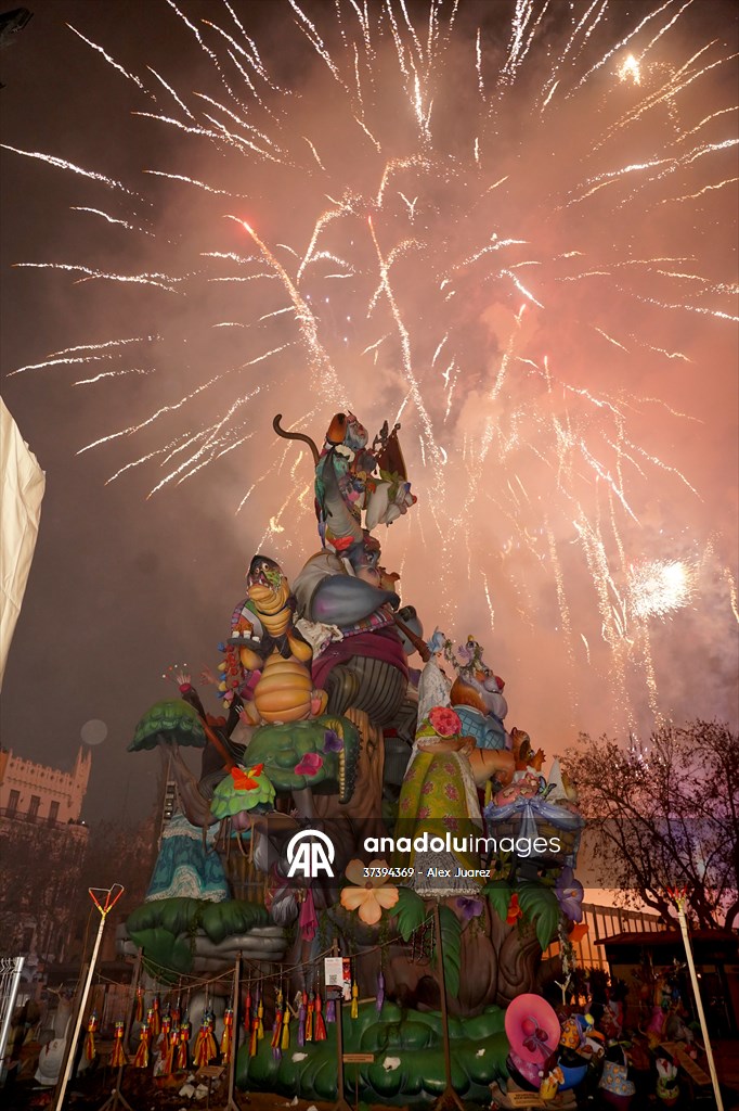 Las Fallas Festival in Valencia ends with traditional statue burning