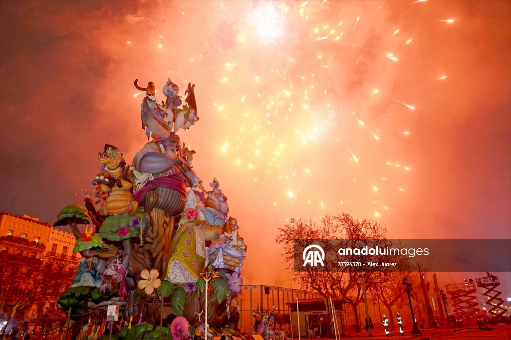Las Fallas Festival in Valencia ends with traditional statue burning