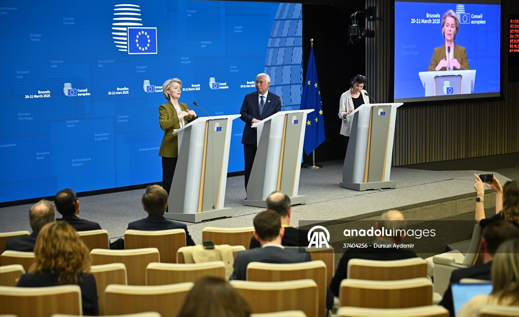 AB Konseyi Başkanı Costa - AB komisyonu Başkanı von der Leyen'den ortak basın toplantısı