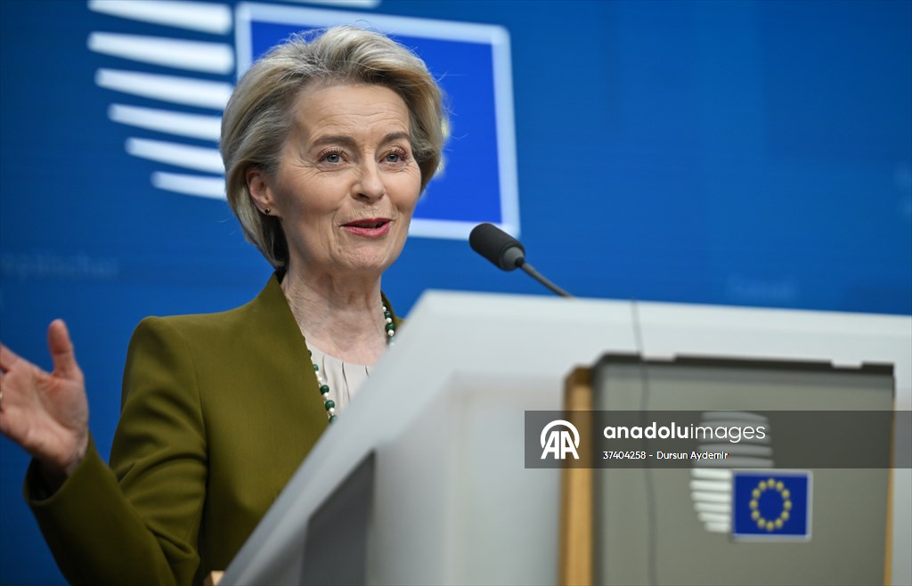 AB Konseyi Başkanı Costa - AB komisyonu Başkanı von der Leyen'den ortak basın toplantısı