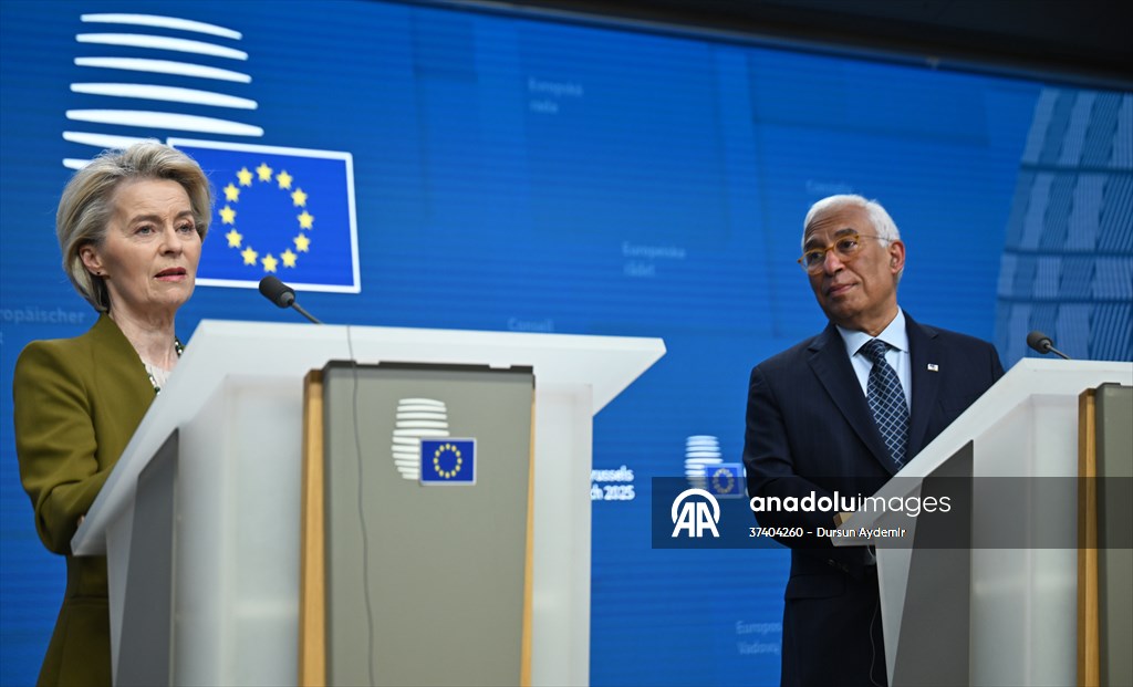 AB Konseyi Başkanı Costa - AB komisyonu Başkanı von der Leyen'den ortak basın toplantısı