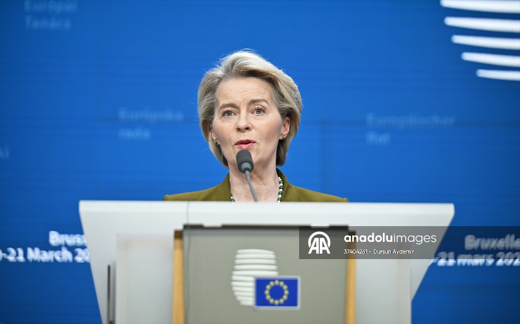 AB Konseyi Başkanı Costa - AB komisyonu Başkanı von der Leyen'den ortak basın toplantısı