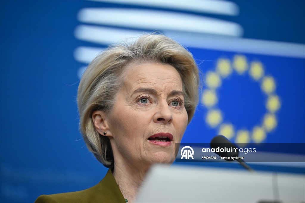 AB Konseyi Başkanı Costa - AB komisyonu Başkanı von der Leyen'den ortak basın toplantısı