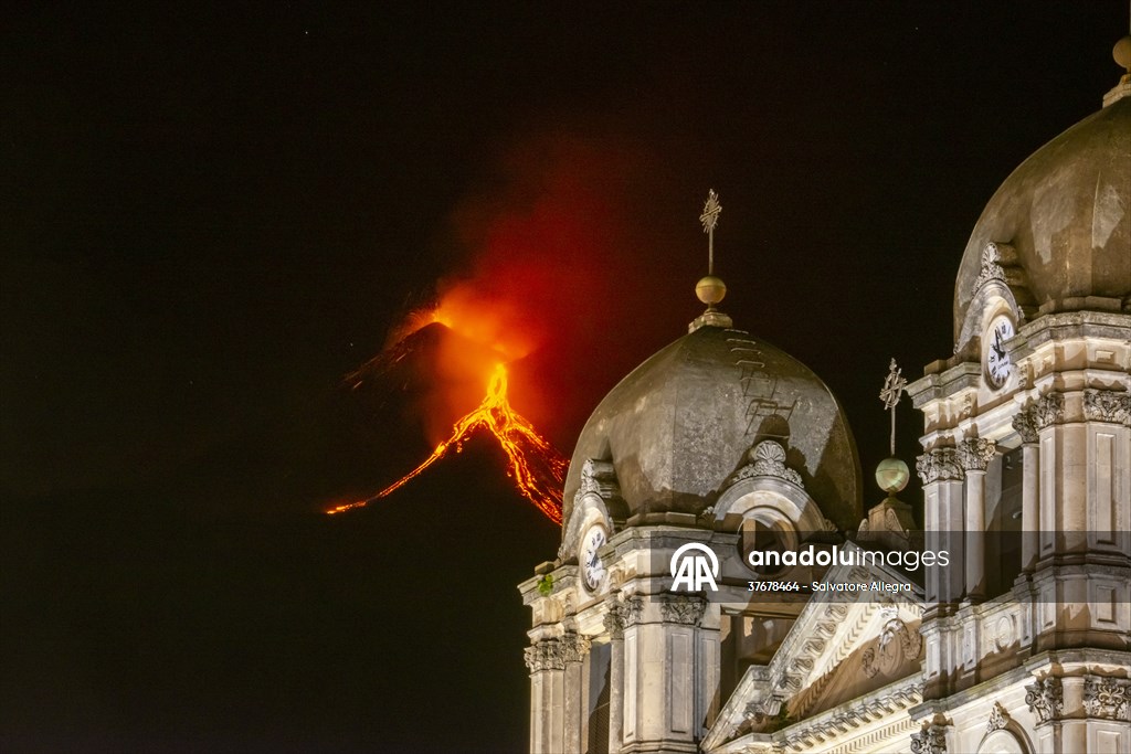 New eruption at Mount Etna in Italy