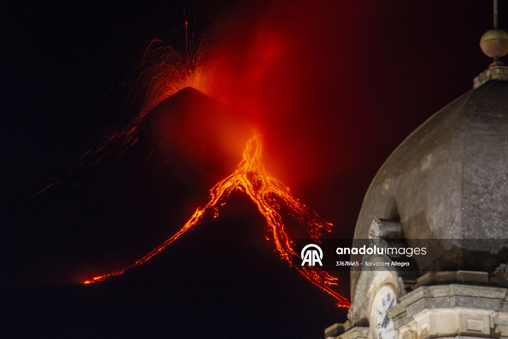 New eruption at Mount Etna in Italy