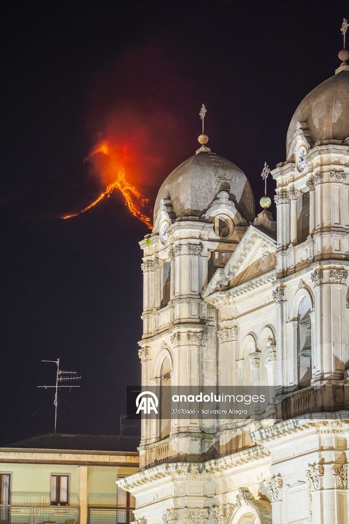 New eruption at Mount Etna in Italy