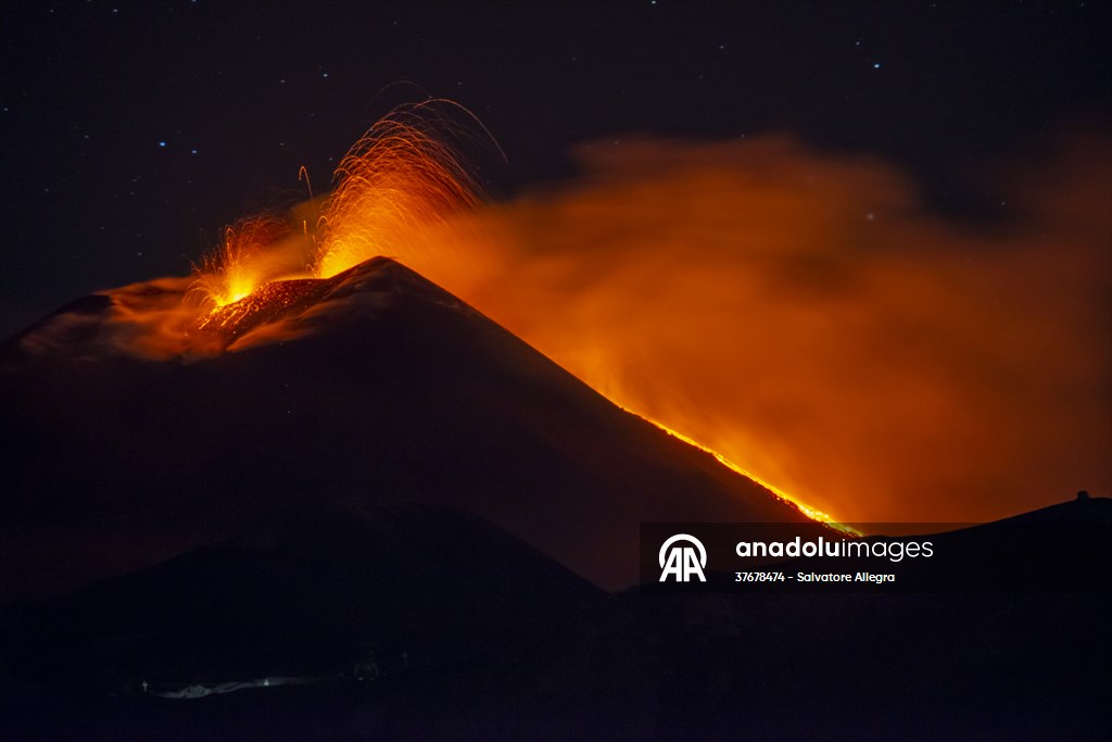 New eruption at Mount Etna in Italy