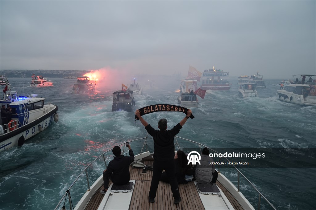 Galatasaray celebrates Turkish Super Lig title in Istanbul