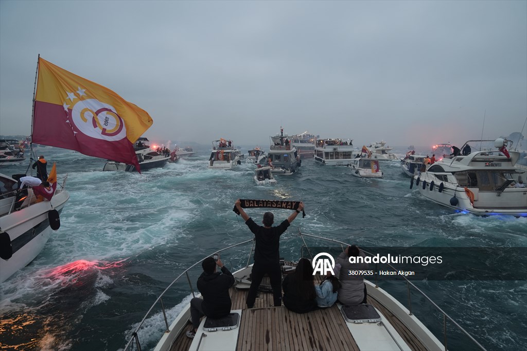 Galatasaray celebrates Turkish Super Lig title in Istanbul