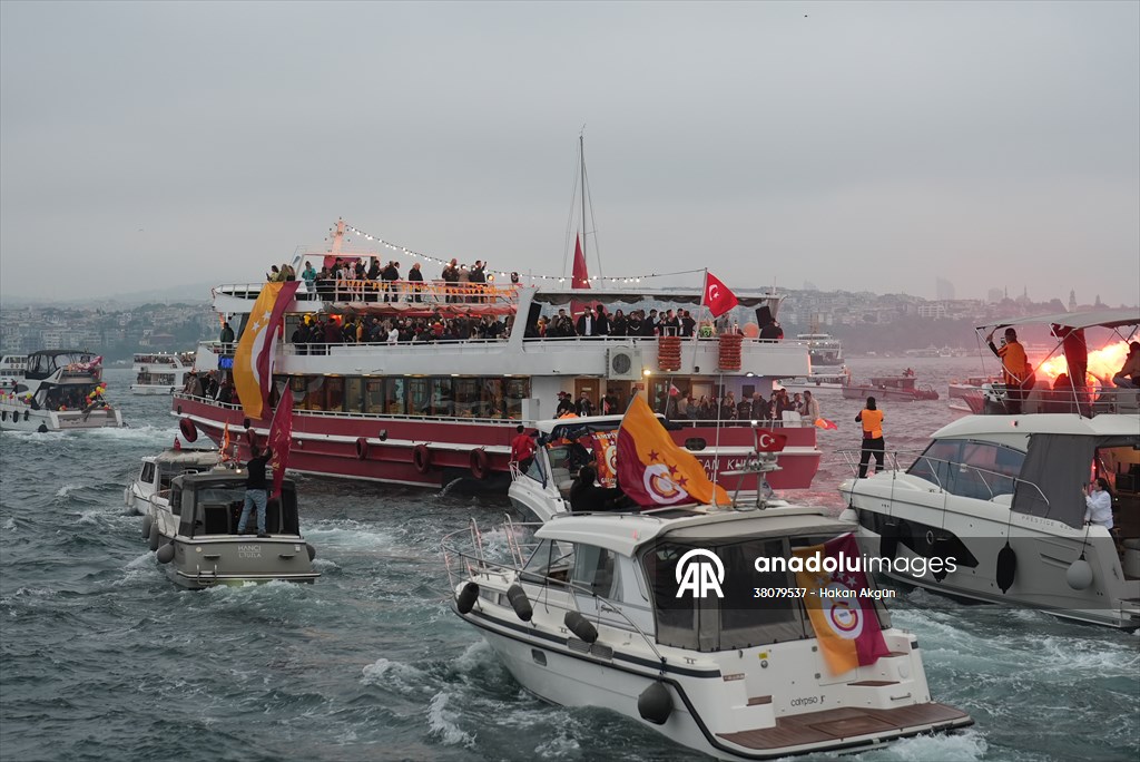 Galatasaray celebrates Turkish Super Lig title in Istanbul