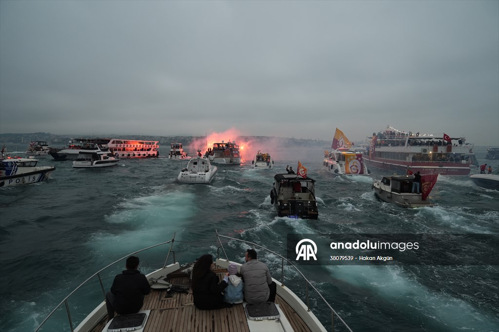Galatasaray celebrates Turkish Super Lig title in Istanbul