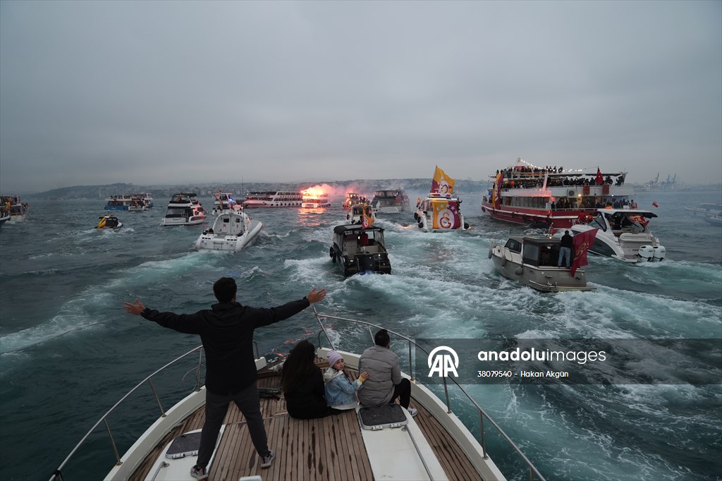 Galatasaray celebrates Turkish Super Lig title in Istanbul