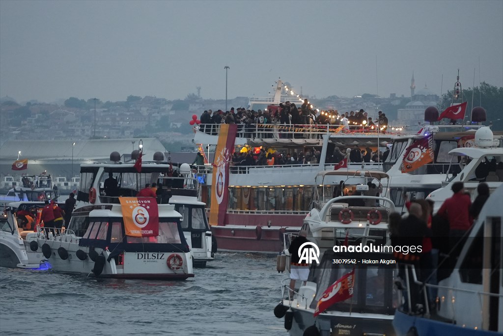 Galatasaray celebrates Turkish Super Lig title in Istanbul