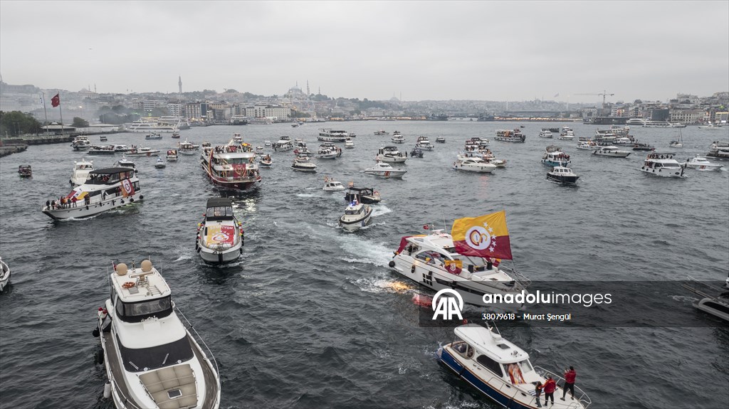 Galatasaray celebrates Turkish Super Lig title in Istanbul