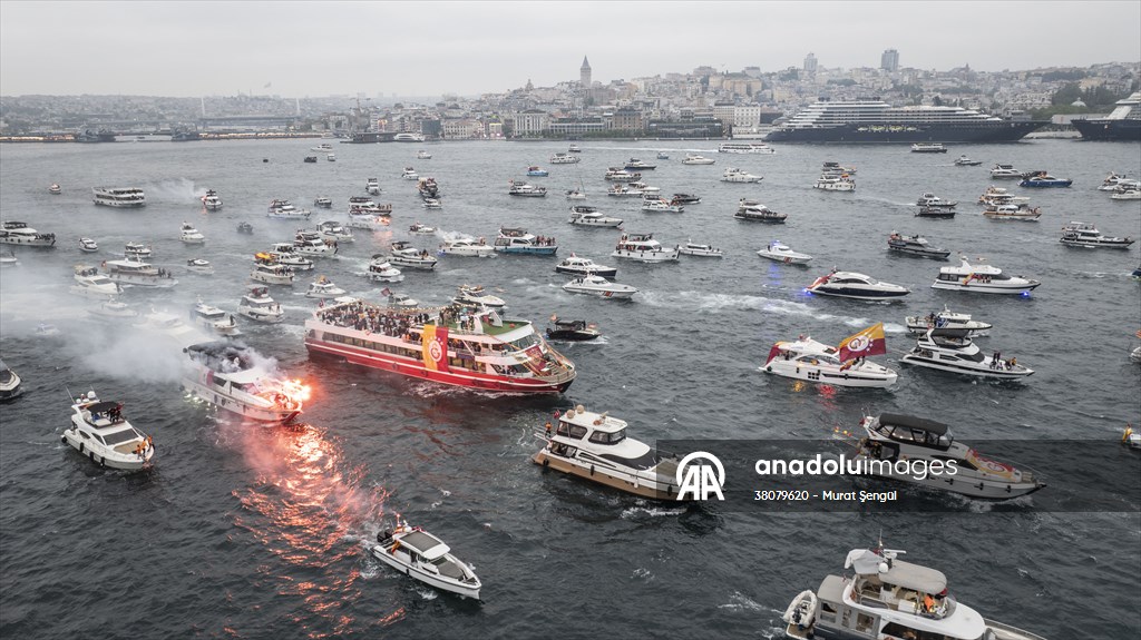Galatasaray celebrates Turkish Super Lig title in Istanbul