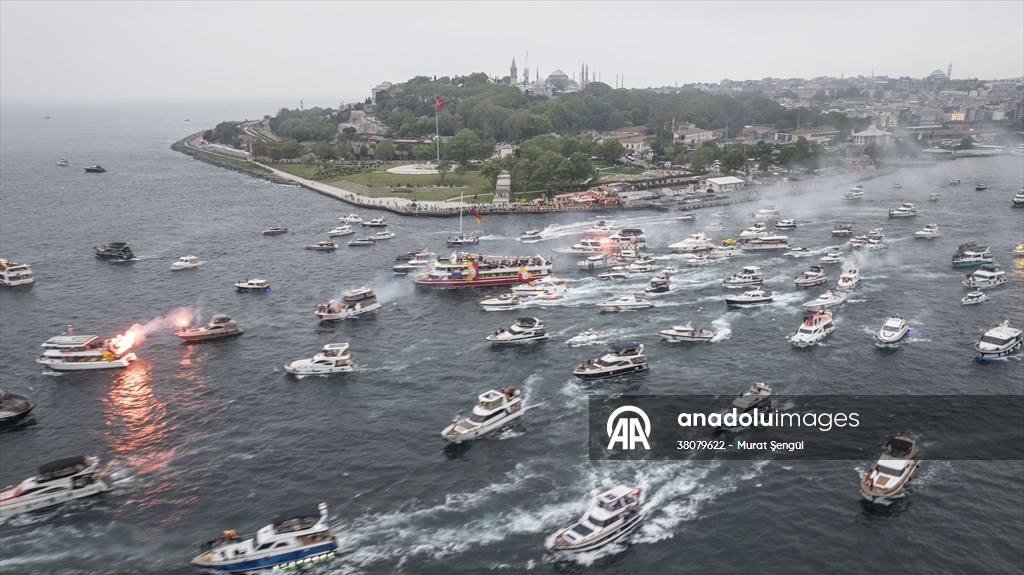 Galatasaray celebrates Turkish Super Lig title in Istanbul