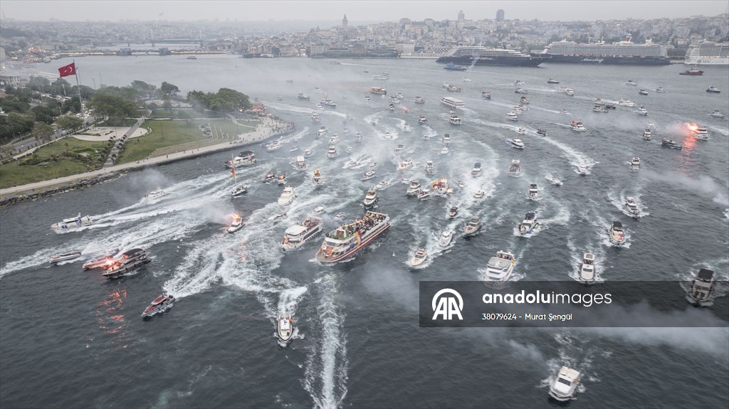 Galatasaray celebrates Turkish Super Lig title in Istanbul