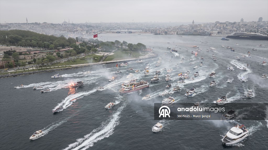 Galatasaray celebrates Turkish Super Lig title in Istanbul