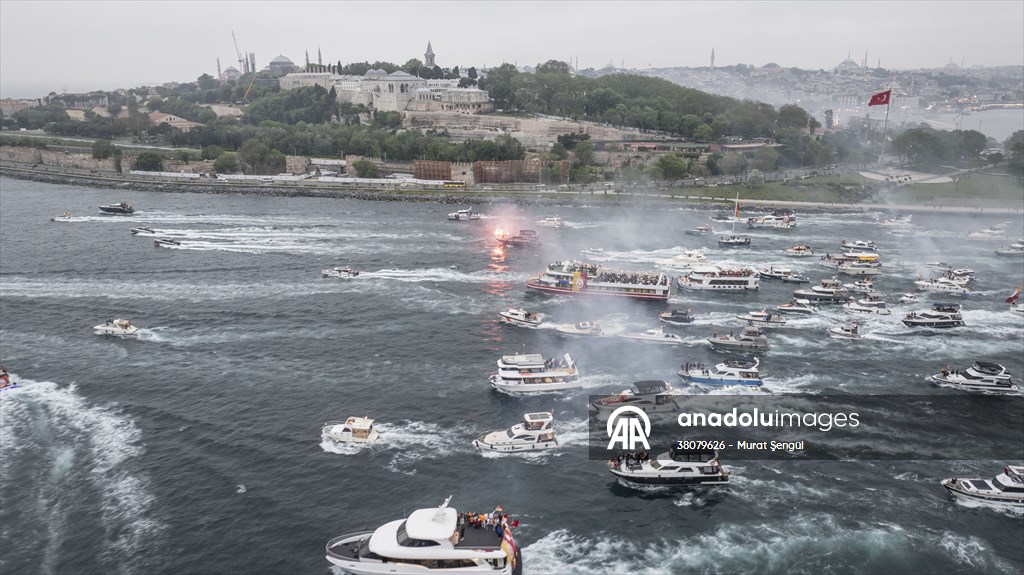 Galatasaray celebrates Turkish Super Lig title in Istanbul