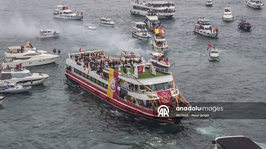 Galatasaray celebrates Turkish Super Lig title in Istanbul