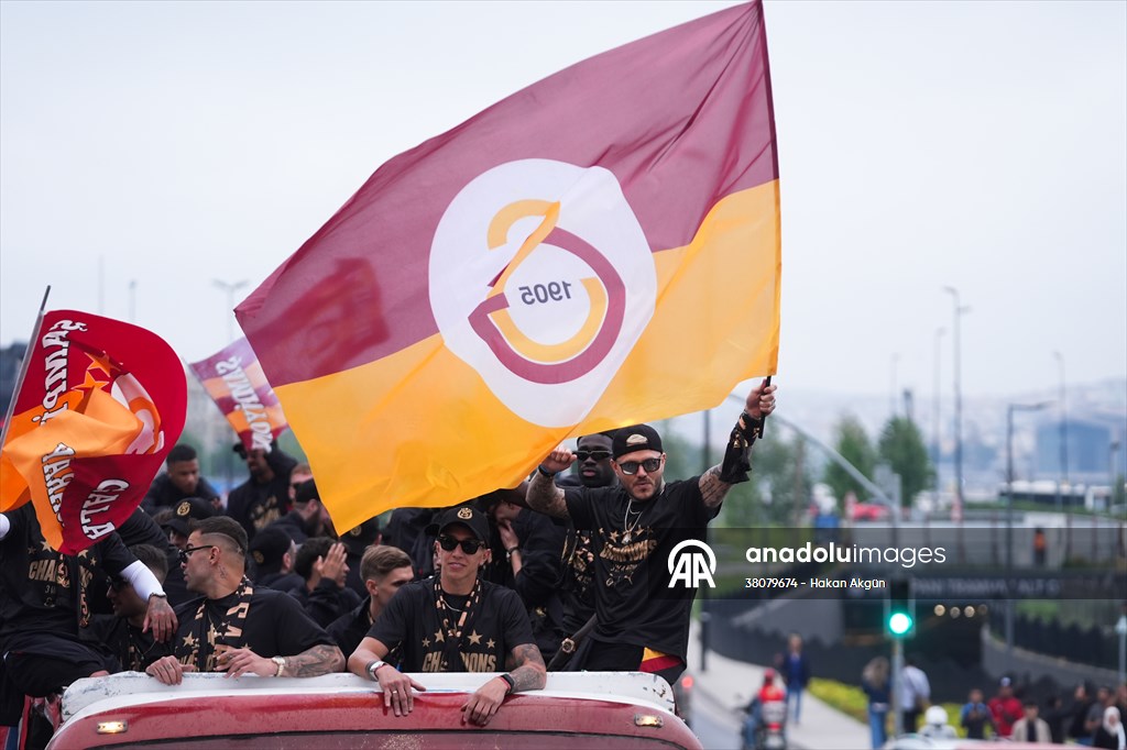 Galatasaray celebrates Turkish Super Lig title in Istanbul