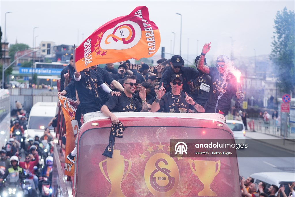 Galatasaray celebrates Turkish Super Lig title in Istanbul
