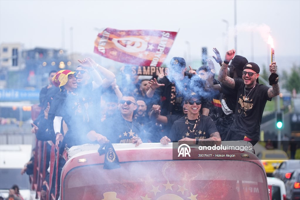 Galatasaray celebrates Turkish Super Lig title in Istanbul