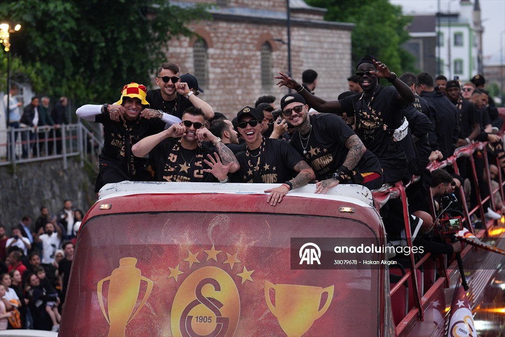 Galatasaray celebrates Turkish Super Lig title in Istanbul