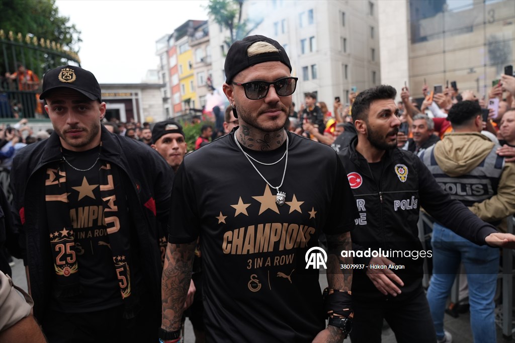 Galatasaray celebrates Turkish Super Lig title in Istanbul