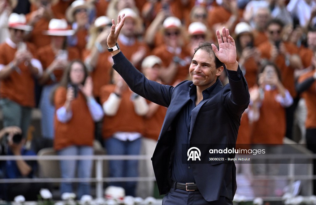 Rafael Nadal honored with tribute ceremony on Day 1 of French Open in Paris