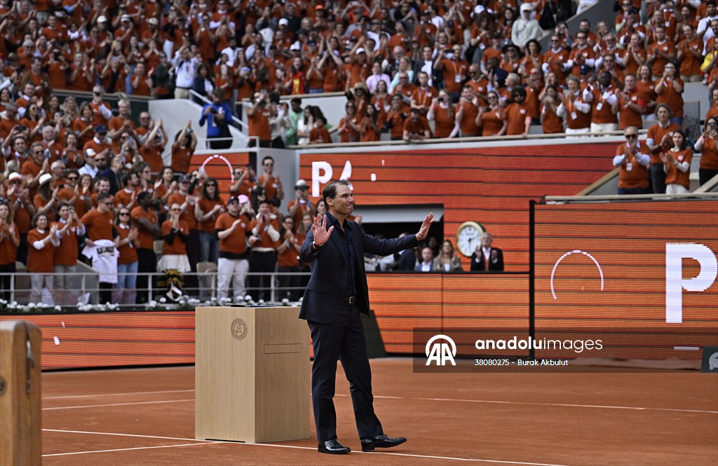 Rafael Nadal honored with tribute ceremony on Day 1 of French Open in Paris