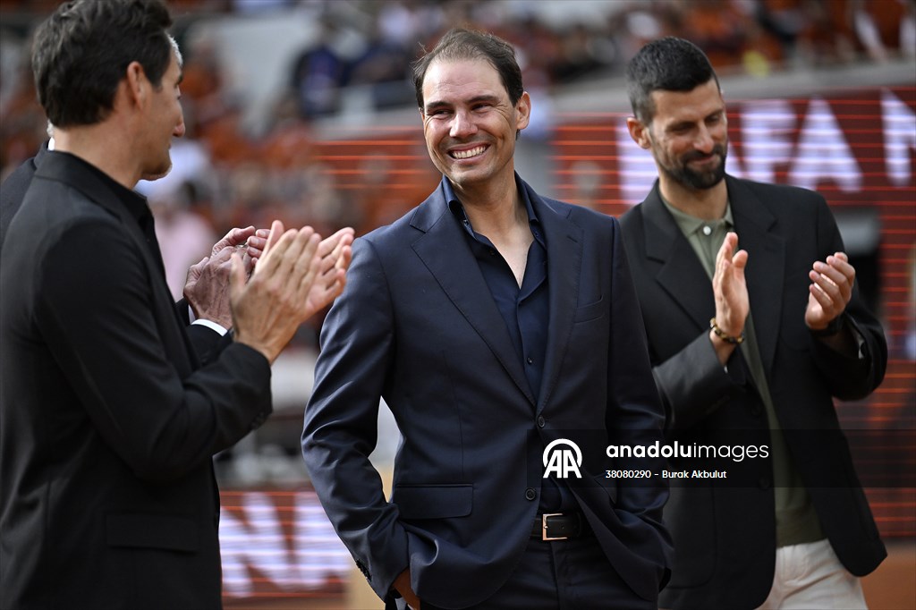 Rafael Nadal honored with tribute ceremony on Day 1 of French Open in Paris