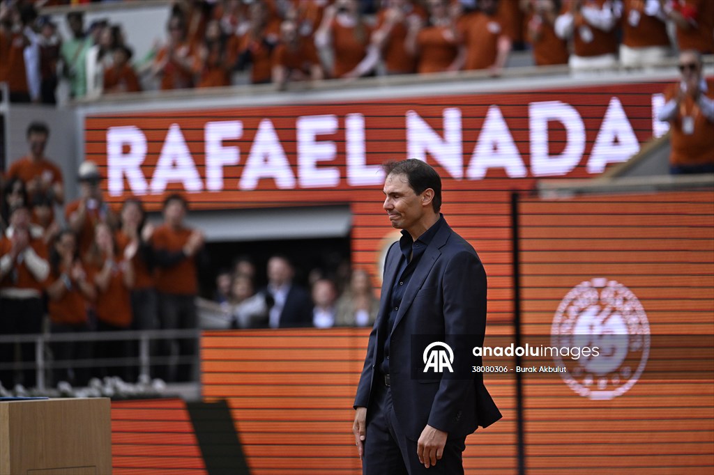 Rafael Nadal honored with tribute ceremony on Day 1 of French Open in Paris