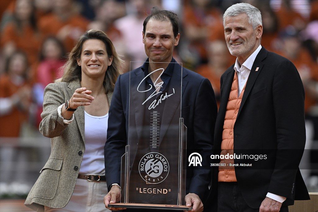 Rafael Nadal honored with tribute ceremony on Day 1 of French Open in Paris