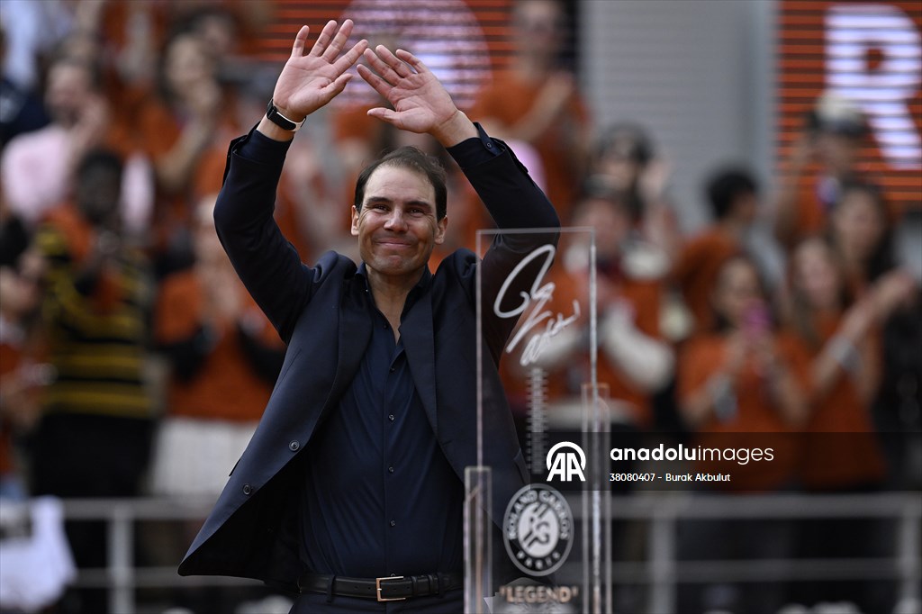 Rafael Nadal honored with tribute ceremony on Day 1 of French Open in Paris