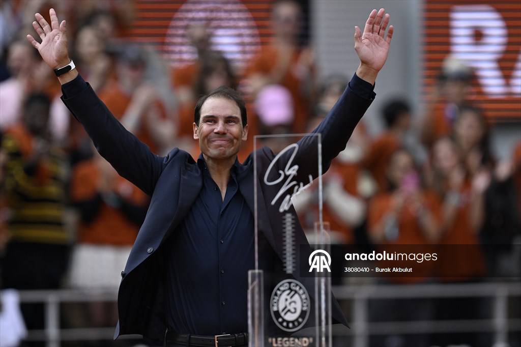 Rafael Nadal honored with tribute ceremony on Day 1 of French Open in Paris