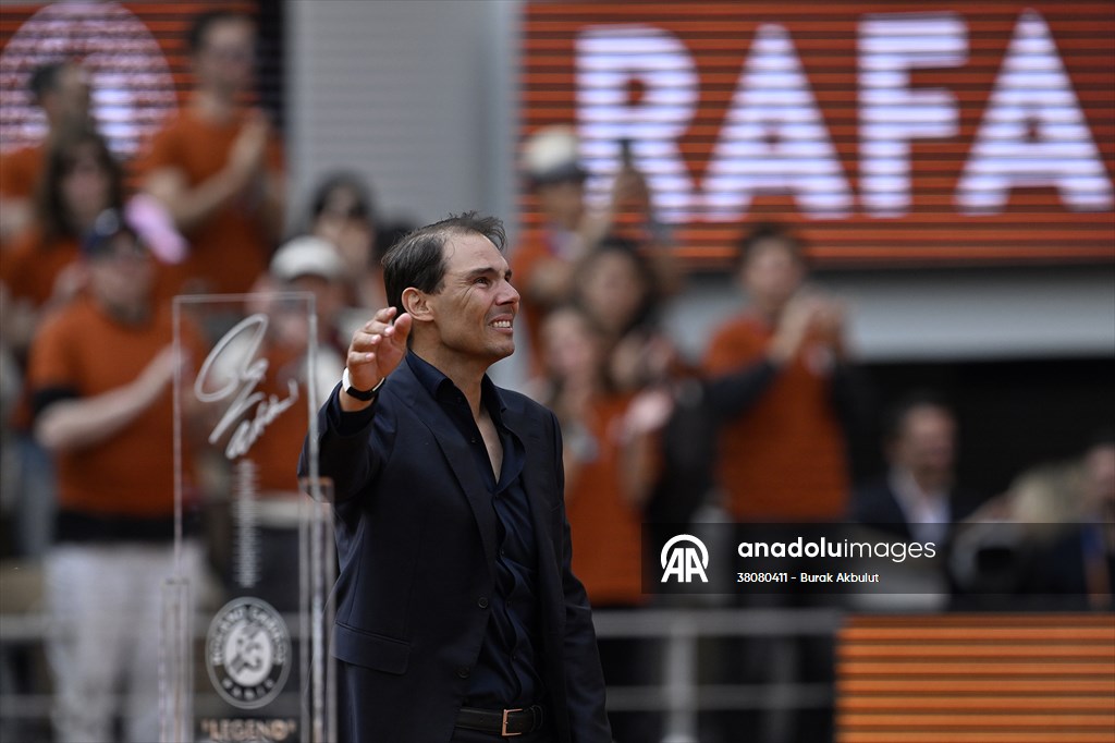 Rafael Nadal honored with tribute ceremony on Day 1 of French Open in Paris