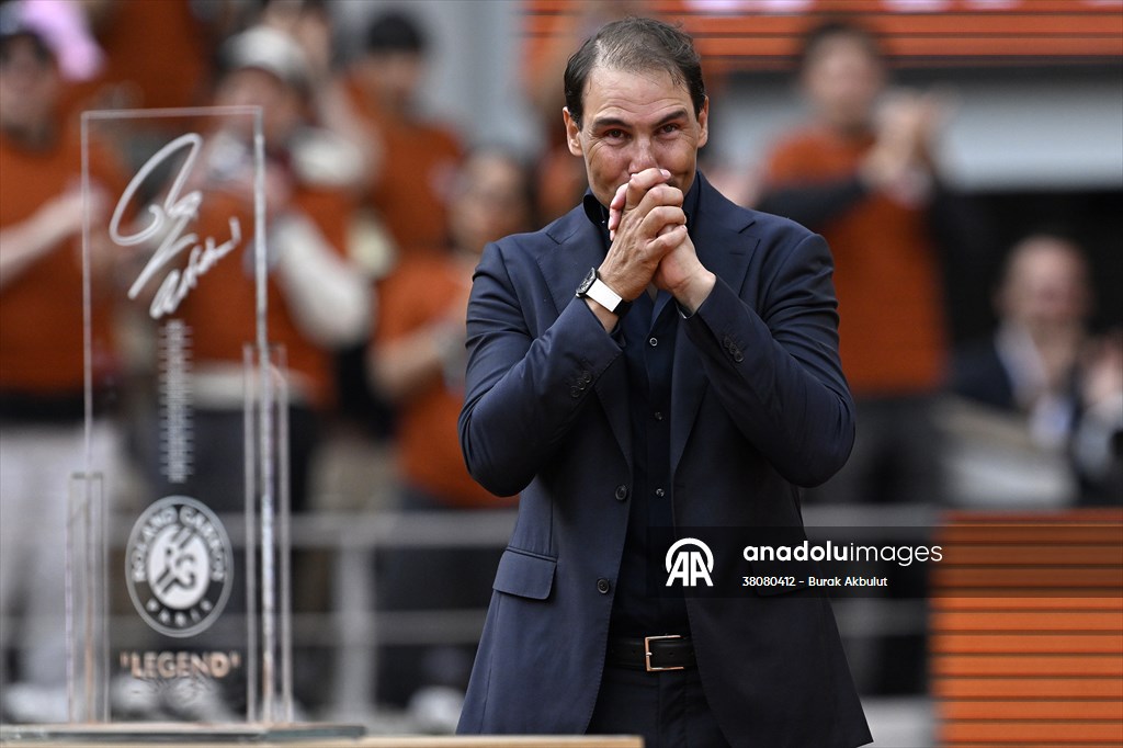 Rafael Nadal honored with tribute ceremony on Day 1 of French Open in Paris