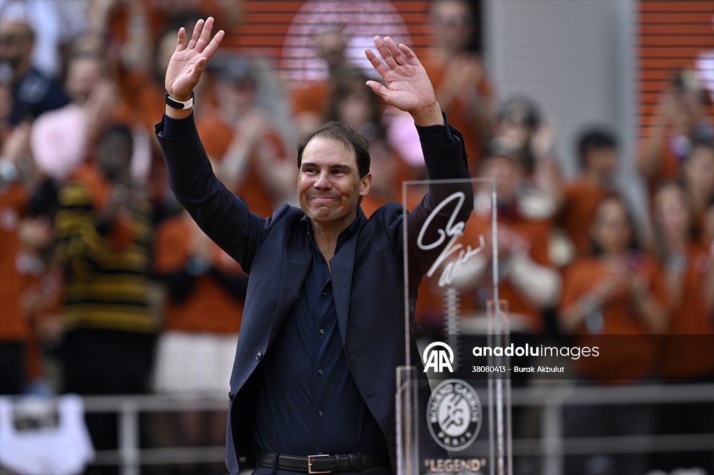 Rafael Nadal honored with tribute ceremony on Day 1 of French Open in Paris