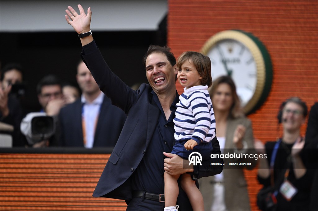 Rafael Nadal honored with tribute ceremony on Day 1 of French Open in Paris