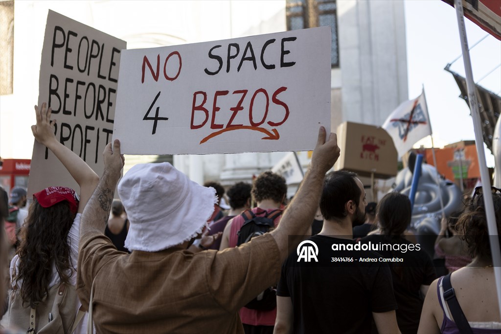 Venice activists call for ‘No Bezos, No War’ march to protest billionaire’s wedding