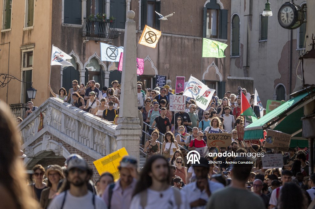 Venice activists call for ‘No Bezos, No War’ march to protest billionaire’s wedding