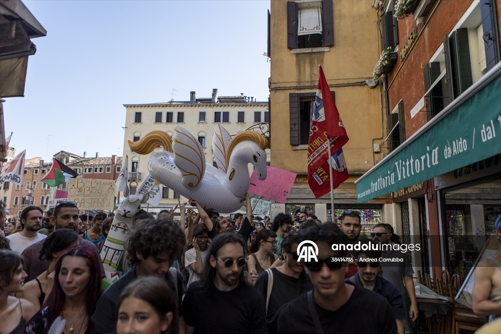 Venice activists call for ‘No Bezos, No War’ march to protest billionaire’s wedding