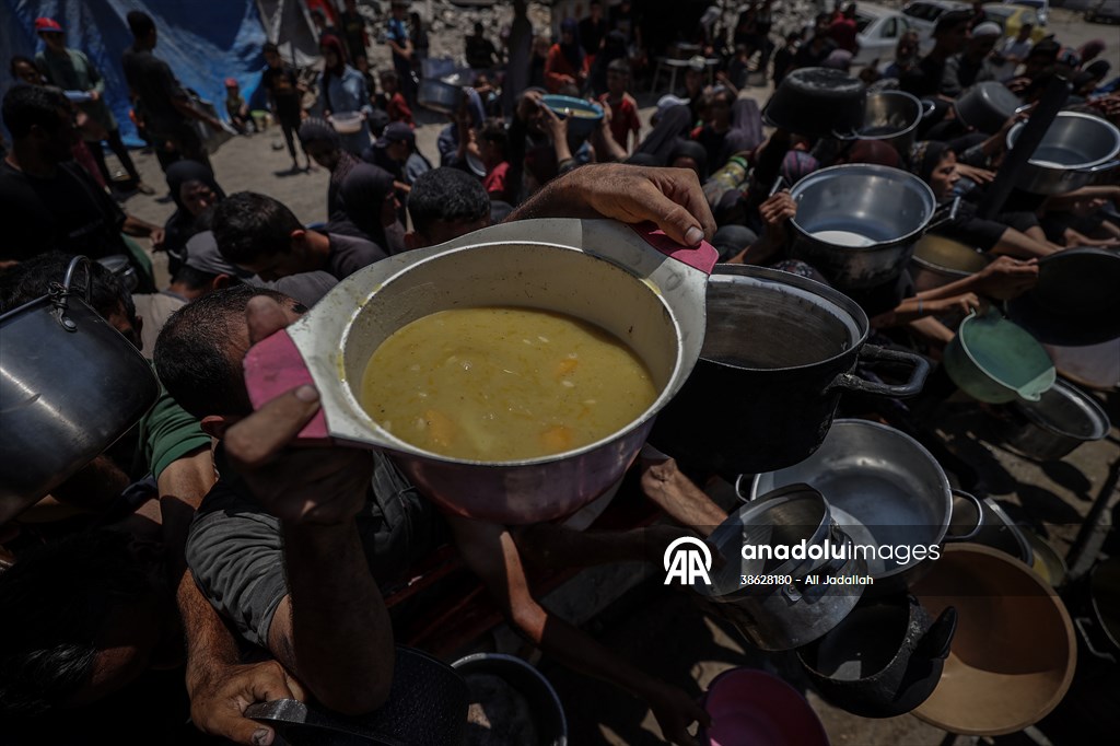 Food distributed to Palestinians battling hunger in Gaza