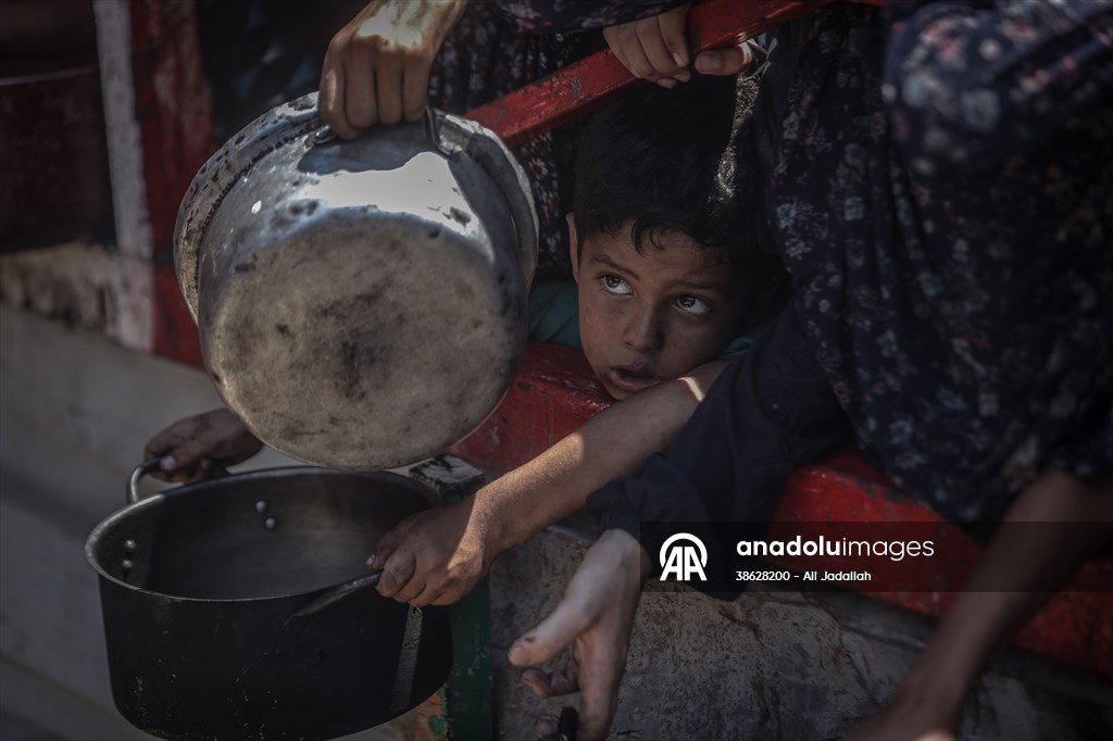 Food distributed to Palestinians battling hunger in Gaza